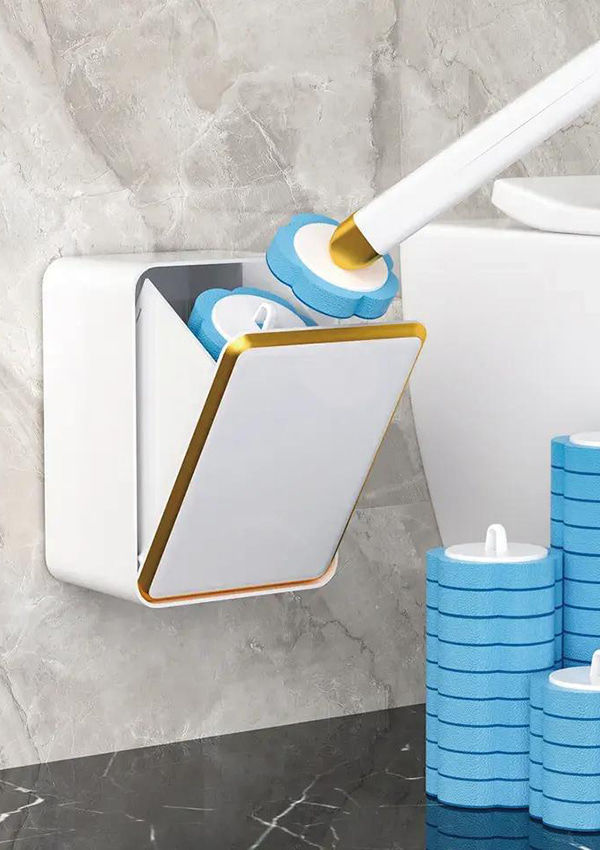 B10 スクエアタンク付き使い捨てトイレブラシ