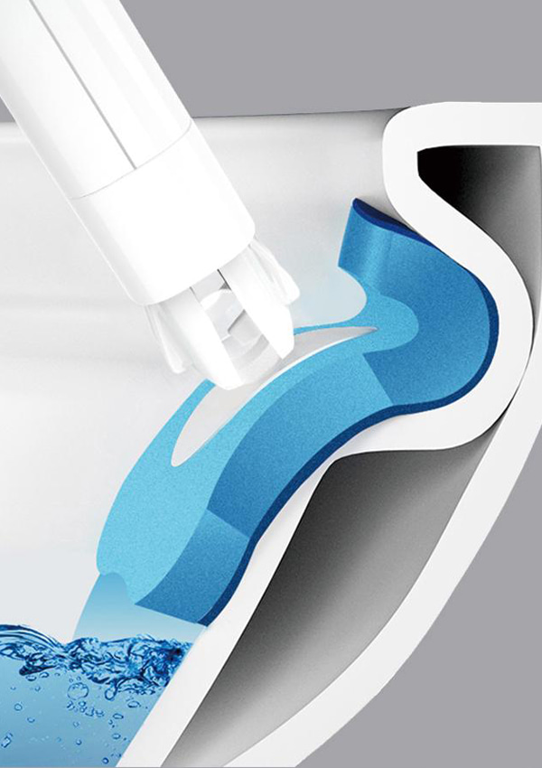 B10 スクエアタンク付き使い捨てトイレブラシ